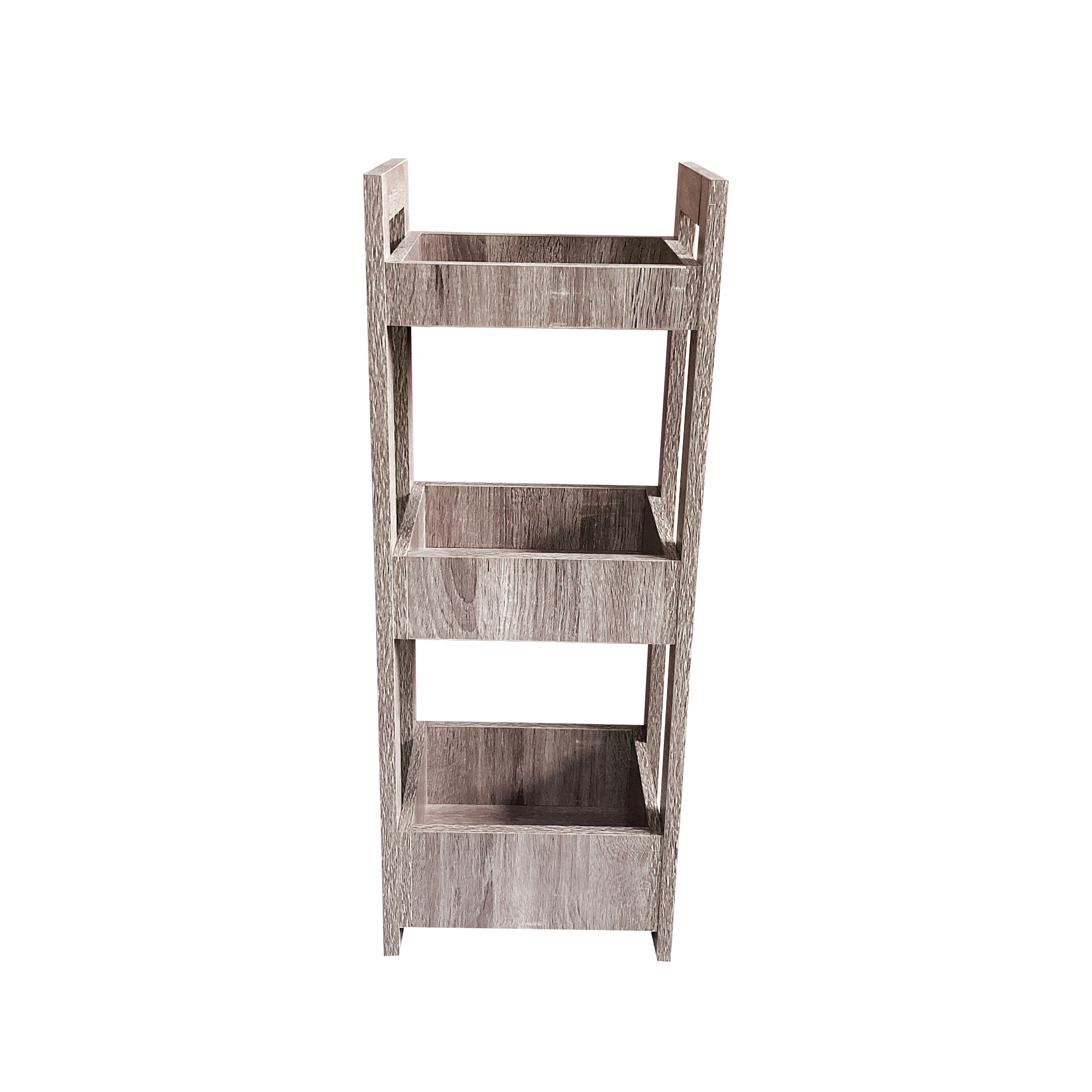 New arrival 2020 vintage corner shelf wooden floor shelf organizer for storage unit