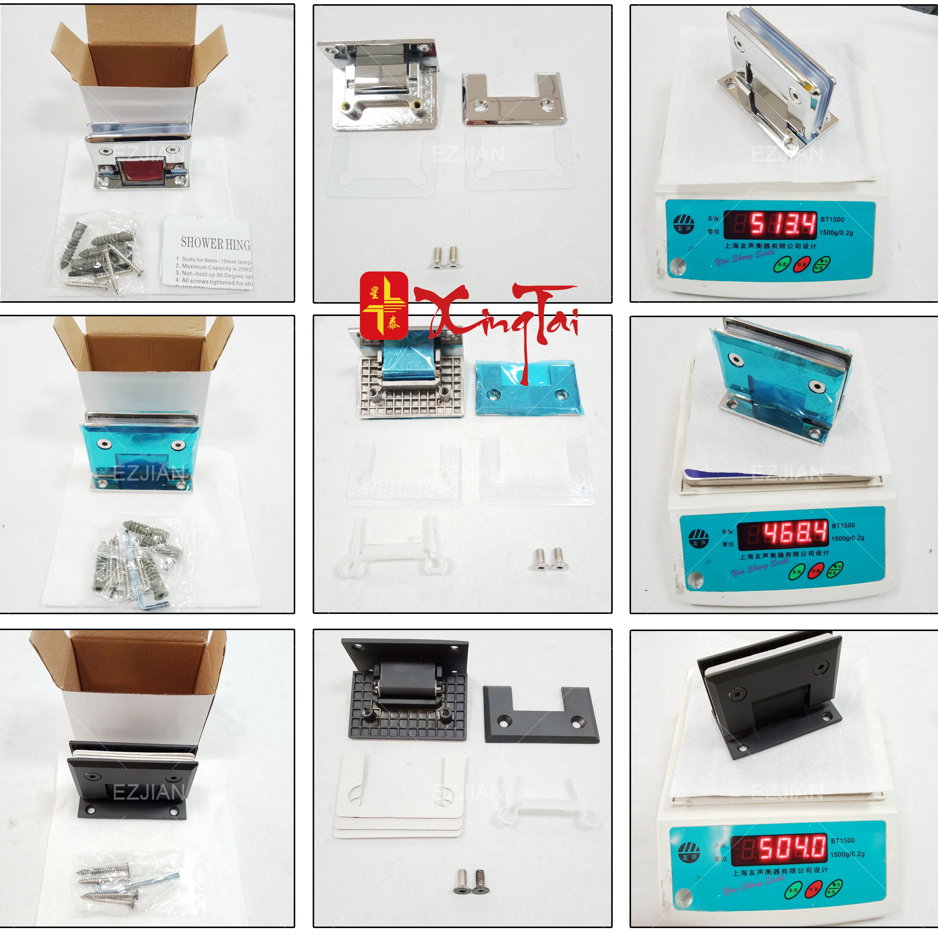 glass door hinge fix clip high quality shower hinge