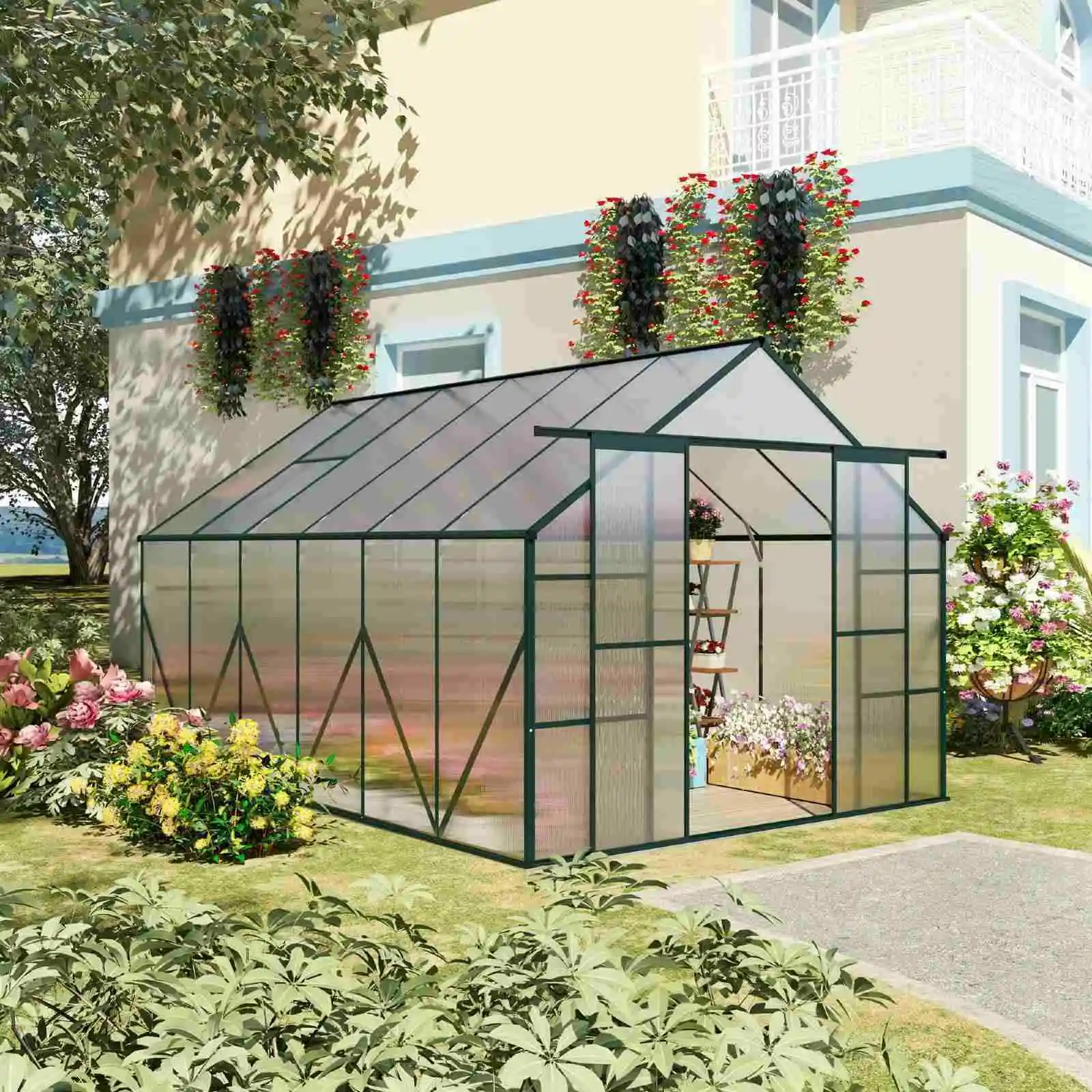 Garden Greenhouse  Aluminum Outdoor Greenhouse Green House