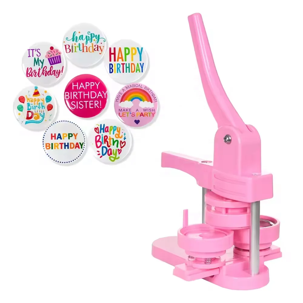 Factory Direct Plastic Slide Round Button Making Machine Pin Badge Maker