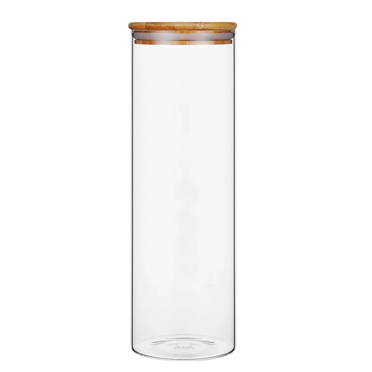 Wholesale Clear Food Bean Kitchen Storage  Honey Glass Jar and Bottles Canister