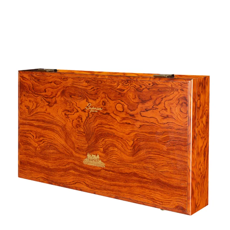 High-end red wine gift box luxury quality handmade wooden red wine box