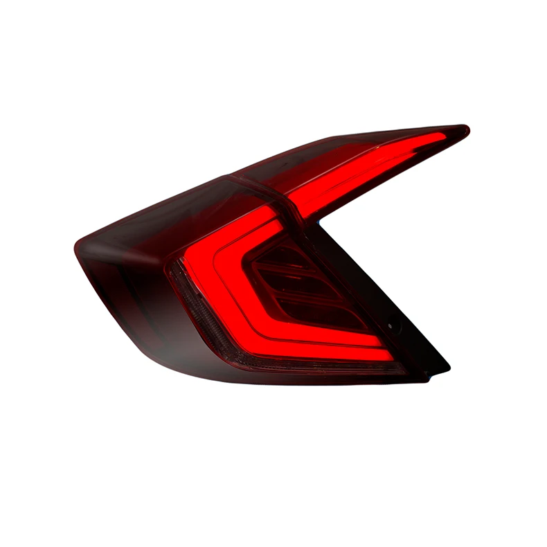 Modified Smoke Red Clear Tail Light Led Tail Lamp For Honda Civic 2016 - 2018