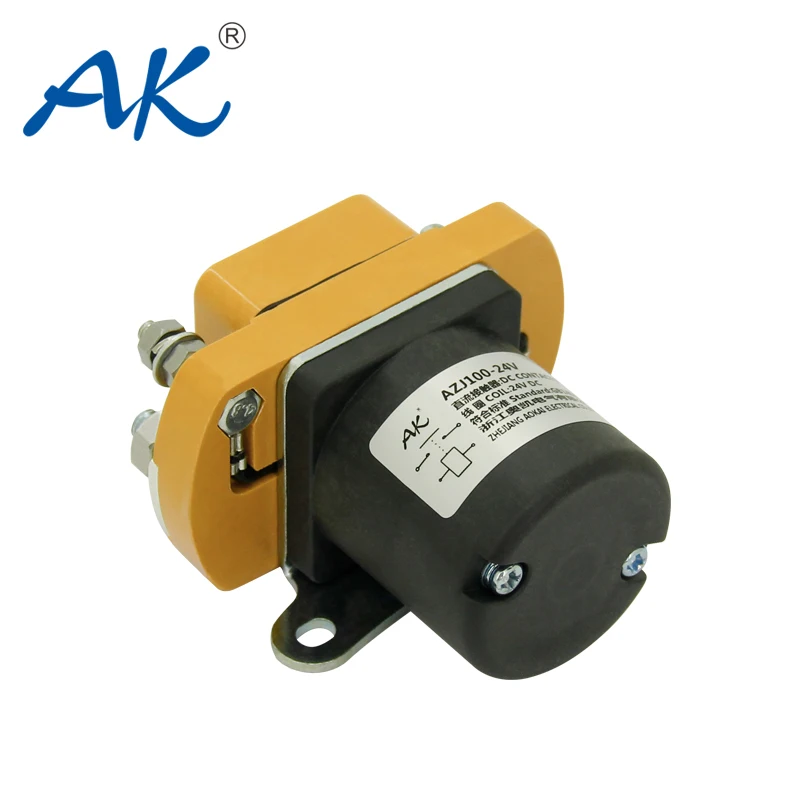 AZJ100 48V 100A Solenoid Contactor, Used in Electric Motor AOKAI DC Contactor#