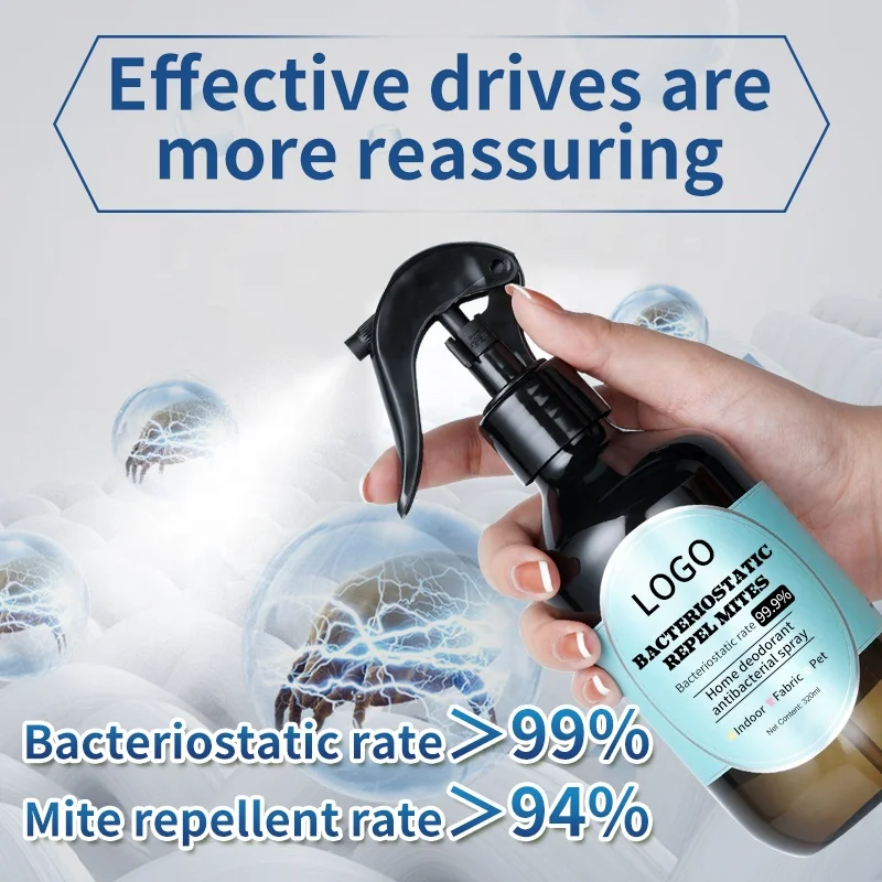 Custom logo manufacturer car air refresher harmless remove dust mites natural dust mite spray