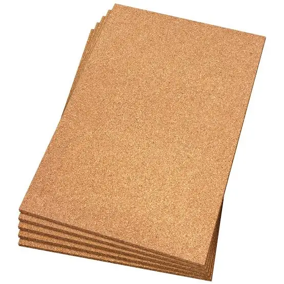 Silent cork sheets for underlay for floor soundproofing