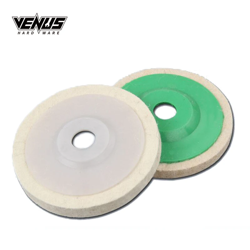 Круглая шерстяная войлочная угловая шлифовальная машина, Полировочный диск, полировочные колеса