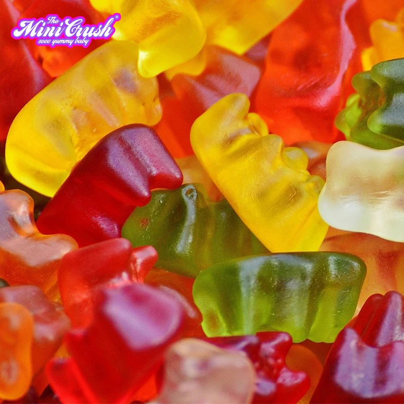 OEM gummy candy bears popping gummy sweets confectionery bulk