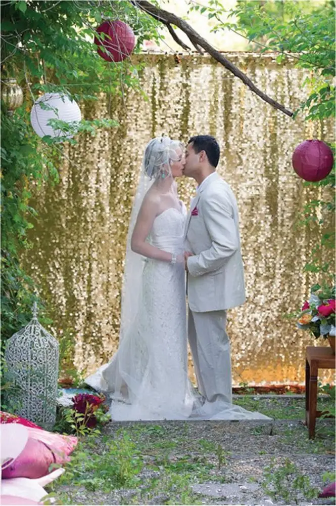 sequins shinning backdrop wedding curtain wedding backdrop