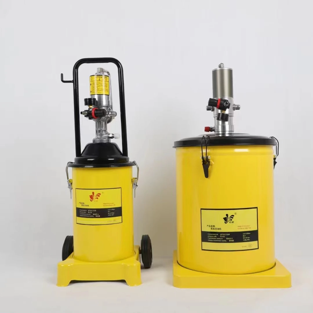 Air Pneumatic Grease Gun Pump With Gas-Pressure Meter Swivel Oiling Gun Head for Mechanization Oil Injection