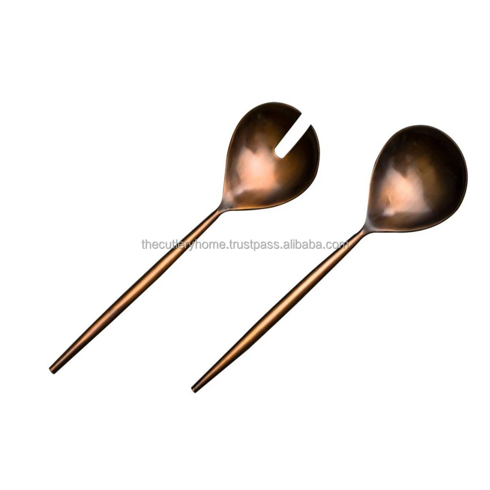  Набор серверов для салатов из нержавеющей стали уникальный недорогой причудливый сервиз ручной работы роскошные декоративные столовые приборы набор