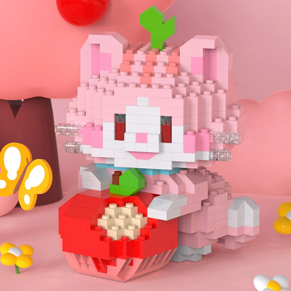 Free Sample Building Blocks Kit Brick Cartoon Character Animals Model Educational Games Toys Pokemoned Block for Children