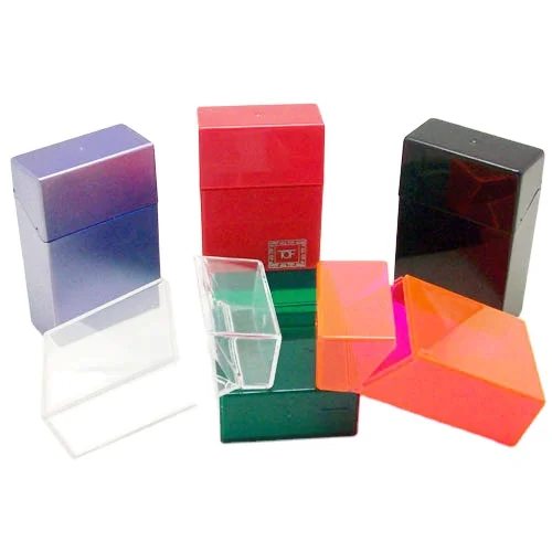
transparent plastic Cigarette Case in many color options 