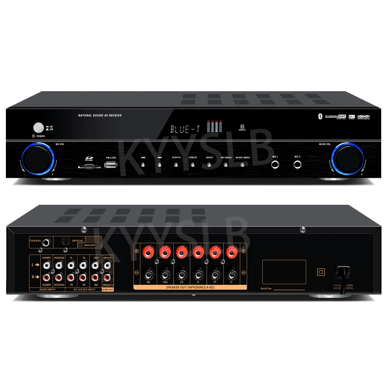 220V 110V 900W Blueteeth Amplifier Audio High Power Professional HIFI Karaoke Digital 5.1 Home Theater System Amplificador