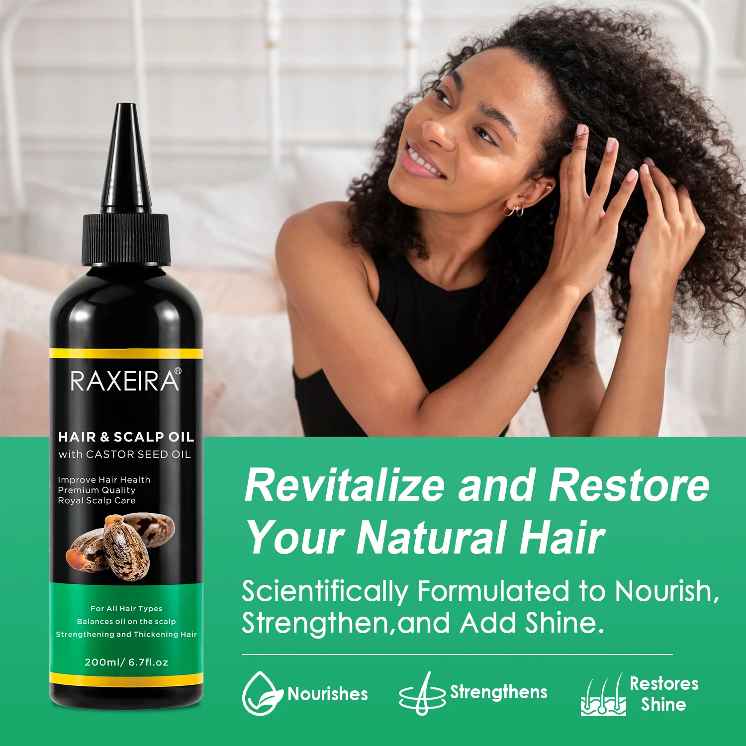 Cheap Price Castor Oil For Hair Growth Oil For Black Women Private Label Treatment Regrowth Hair Care Products Castor Oil