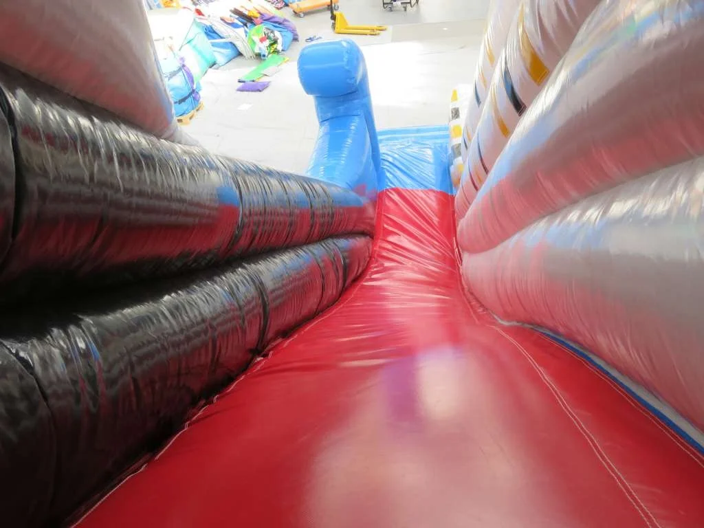 Super Big Bouncy Slides Double Lane Inflatable Titanic Slide With Custom Logo