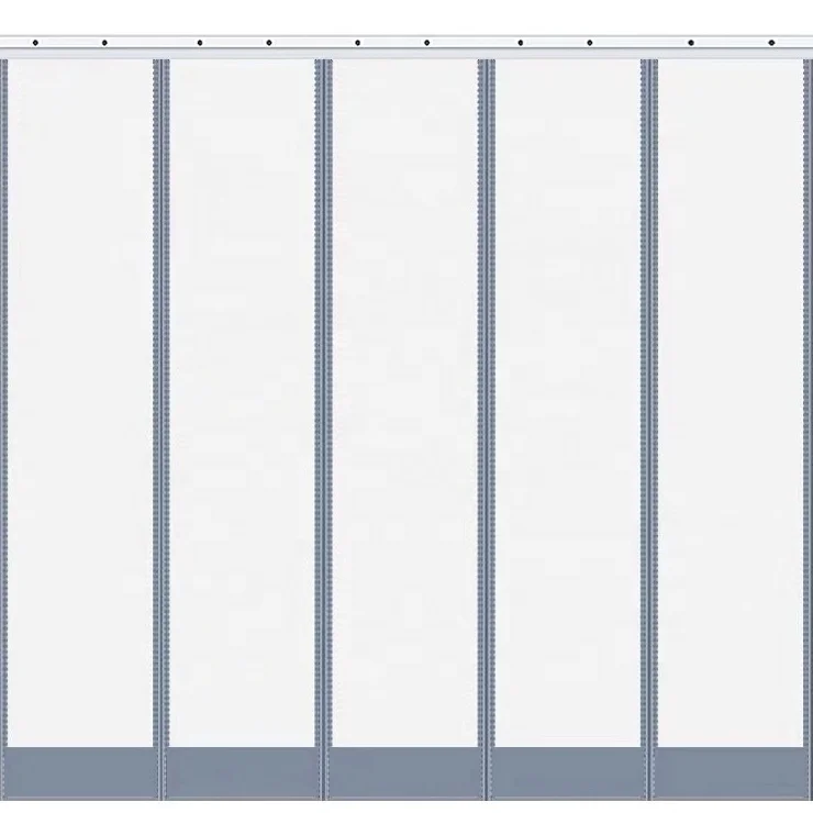 Factory Outlet Vinyl Clear PVC Slat transparent magnetic Curtain Plastic Strip Roll