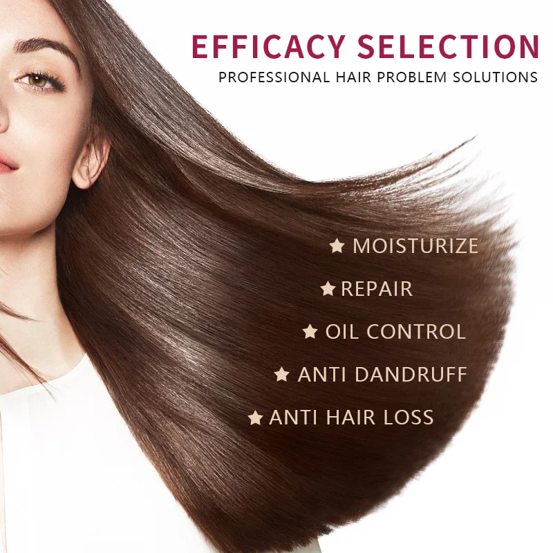 Natural butterfly bean and black sesame extract hair shampoo for men to make hair black and glossy