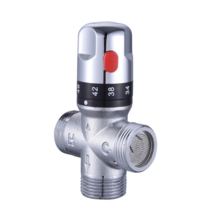 
Thermostatic Mixing Valve Brass Water Temperature Control Valve 