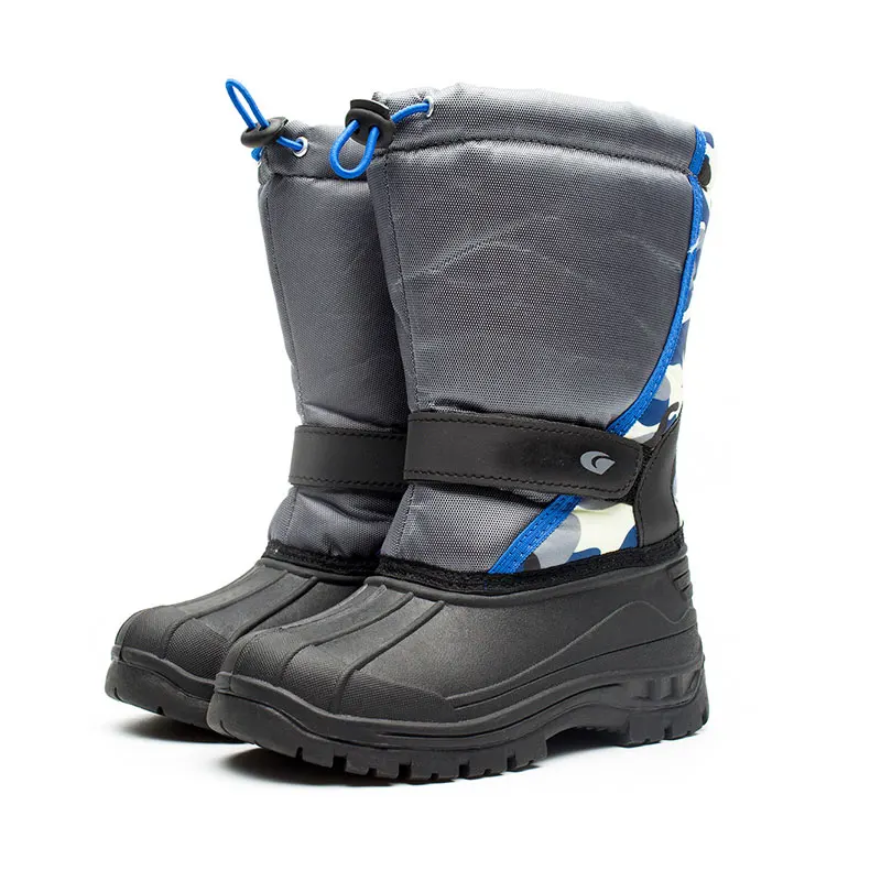 
fashion new waterproof cotton shoes children kids winter warm high top fluffy soft snow boots 