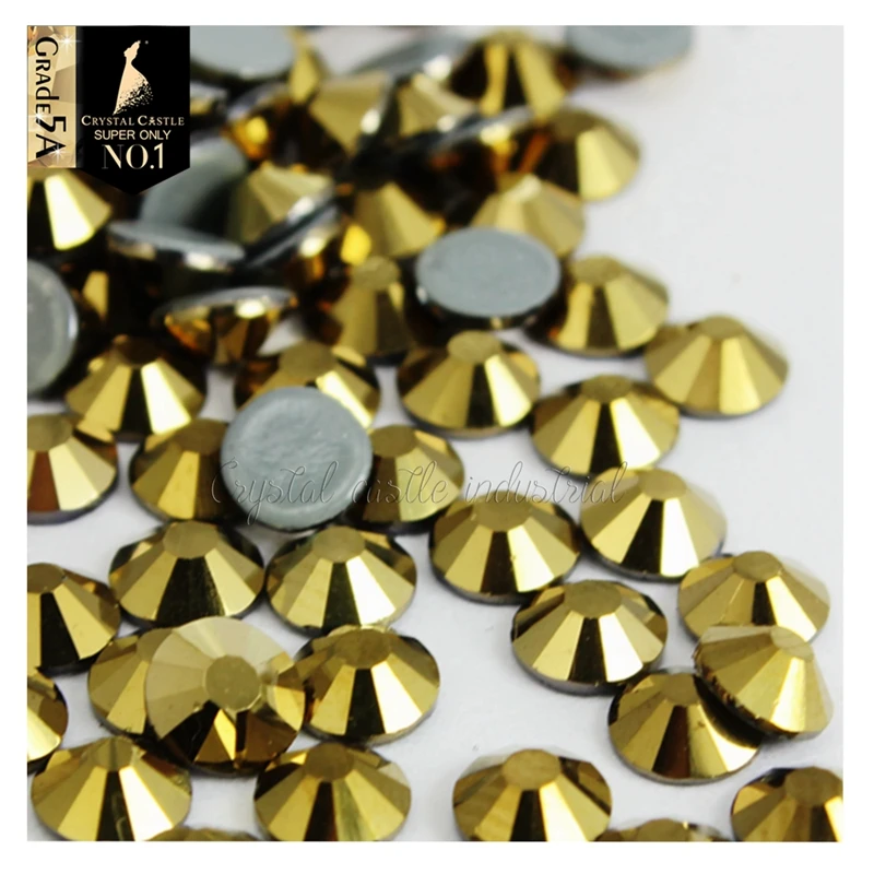 
Crystal Castle 5A Best Glass Strass Hot fix Black Jet Hematite Labrador Crystal Stones Silver Flare Rhinestone Hotfix For Shoes 