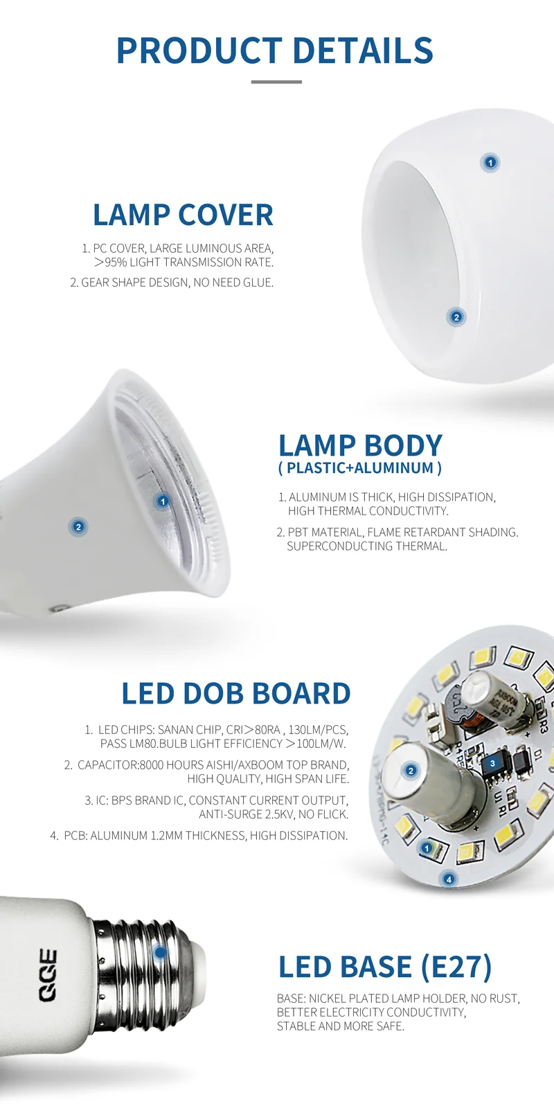 New Model DC12V LED Bulb Rechargeable Emergency Small Lamp 3 Volt LED Bulbs