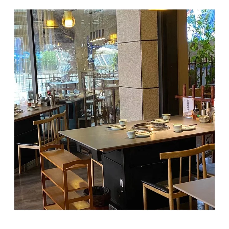 BBQ Grill Table Smokeless BBQ Tables for Restaurant