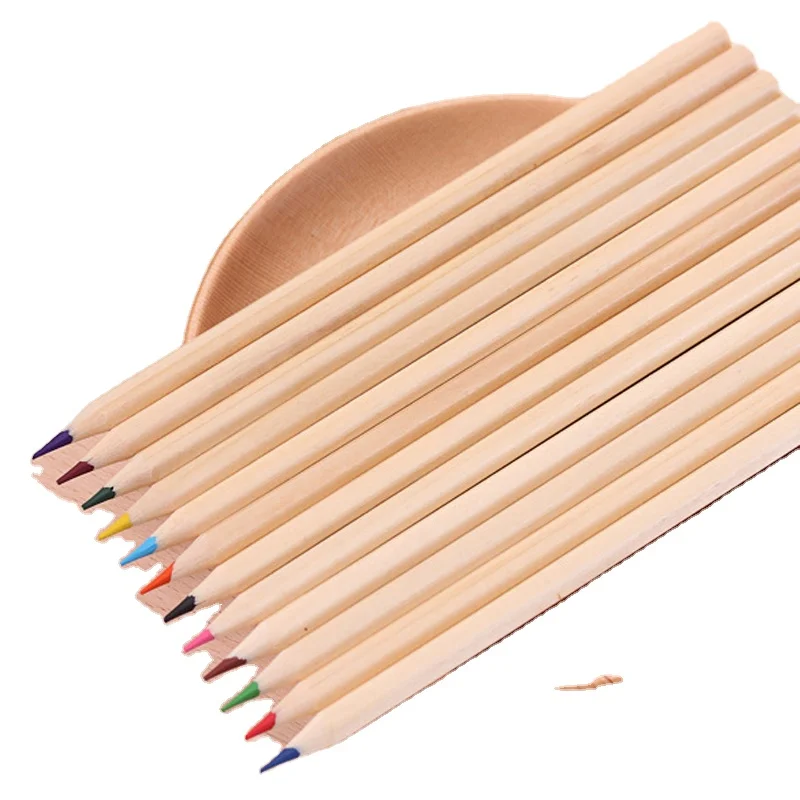 Набор цветных карандашей для детей кавайные канцелярские принадлежности рисования цветные карандаши