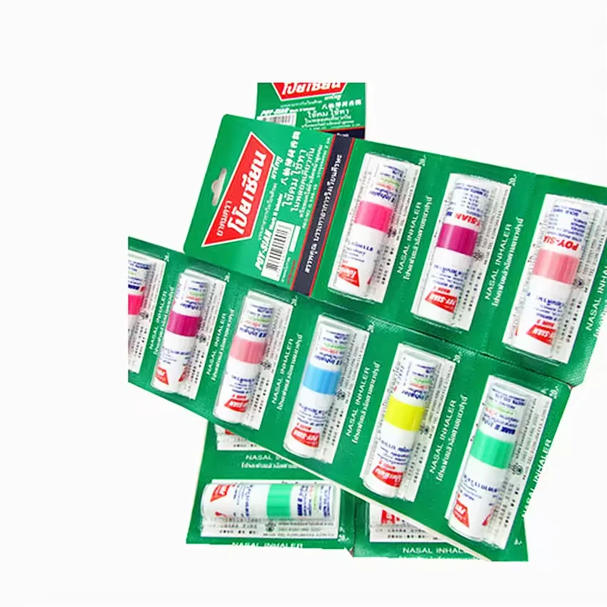 Top Selling Thailand Products Thailand Nasal Inhaler Sticks Essential Oils Mint Flavor Nasal Inhaler Stick