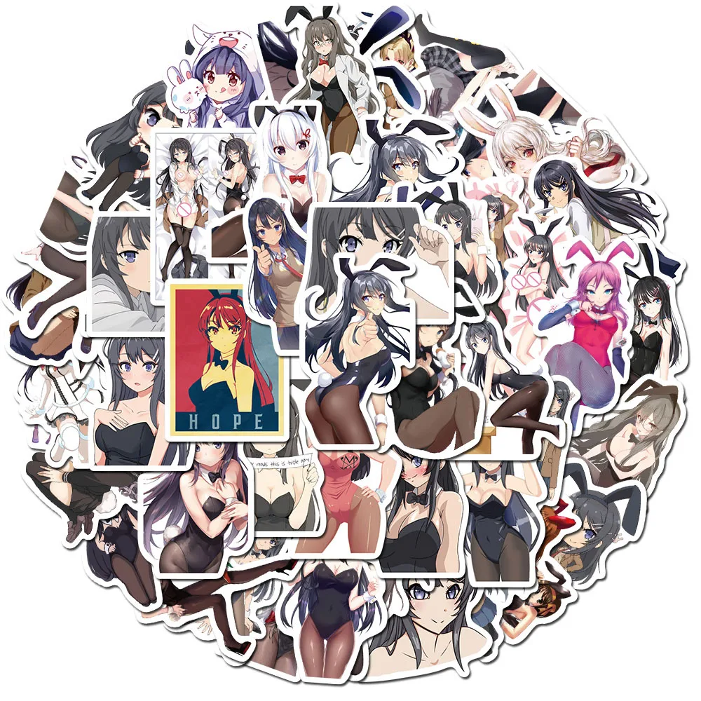 Декоративные дорожные наклейки для чемоданов hentai