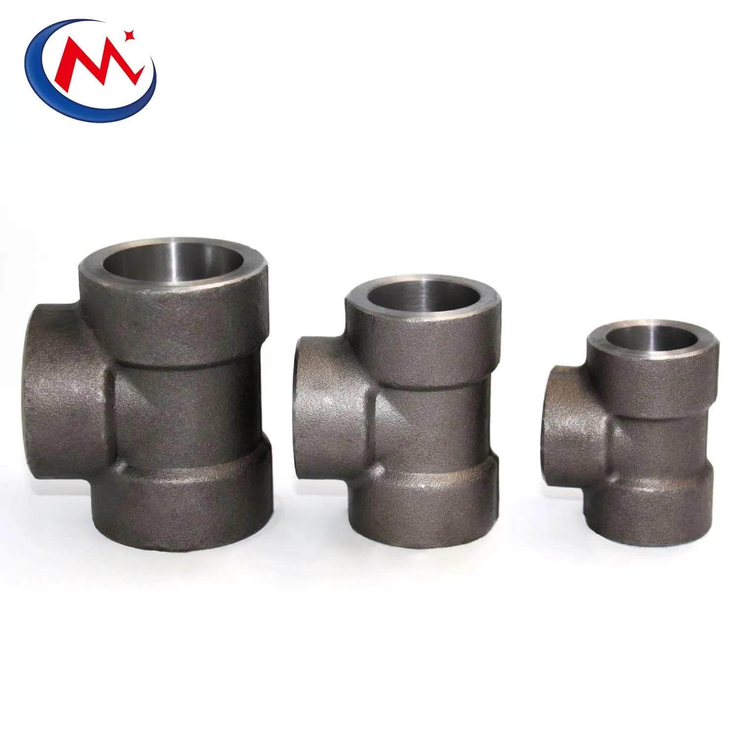 A105 forged steel carbon steel TEE 2000# 3000# 6000# SW TEE npt thread TEE high pressure fittings