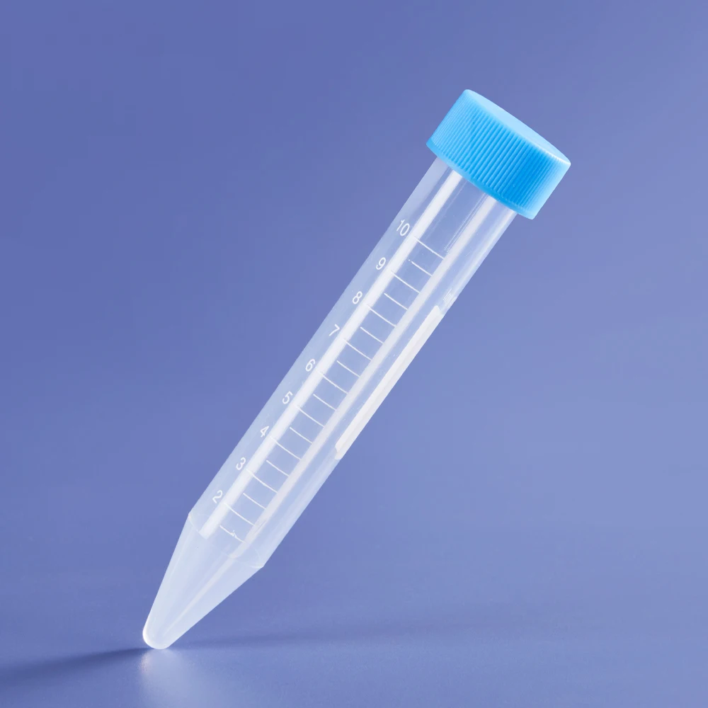 10 мл пластиковая центрифужная трубка, синяя оранжевая круглая центрифужная трубка с винтовым покрытием и круглым дном