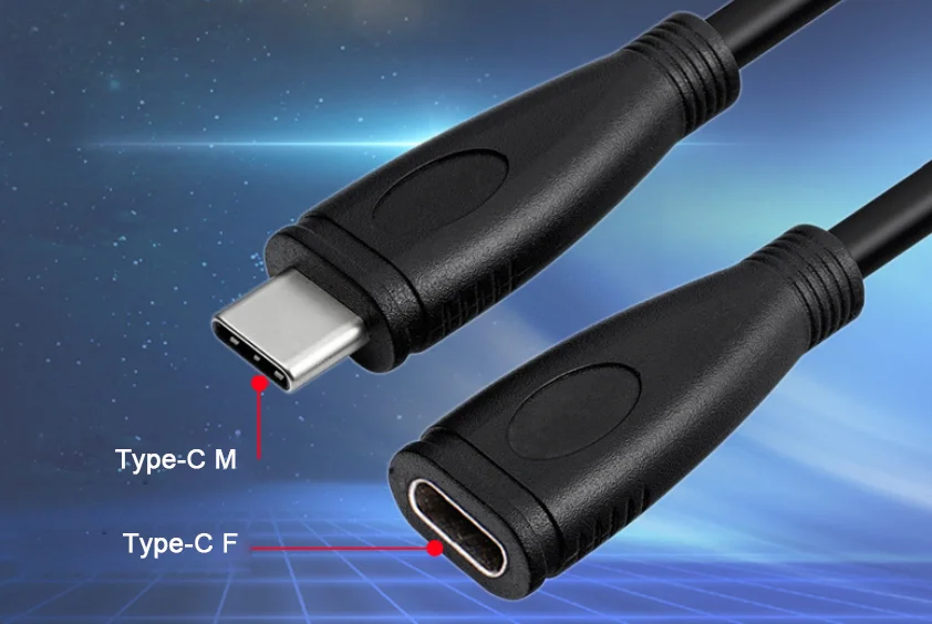 Pogo USB 3.1 type C  Charging 100W cable Type-c Usb3.1 Pd Usb3.1 5a 3a  Data To Cable Usb 3.1 Type C Gen 2 extension