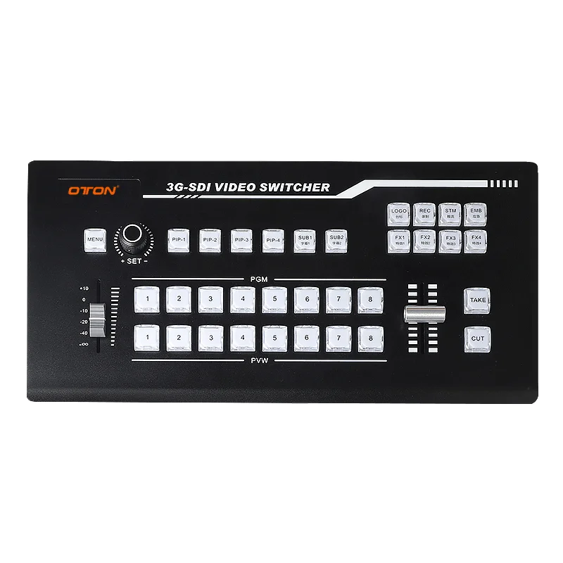 Oton live production Multi format HD Video Switcher mixer with multiview,encoding, decoding, recording, pip