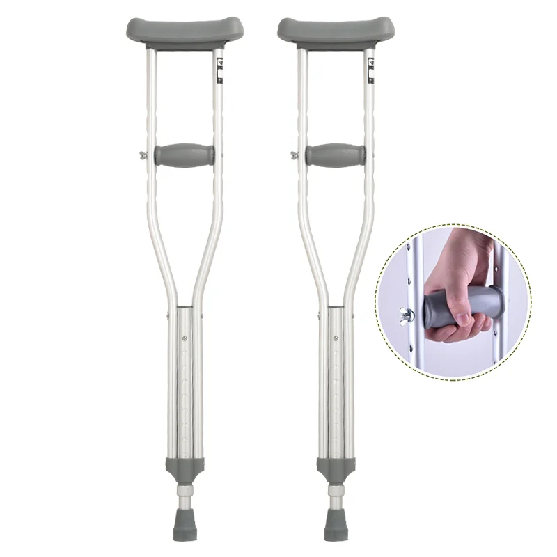 WEIYIKANG Medical Crutch Adjustable Underarm Armpit Crutches Walking Cane Stick Portable Adult Axillary Crutches
