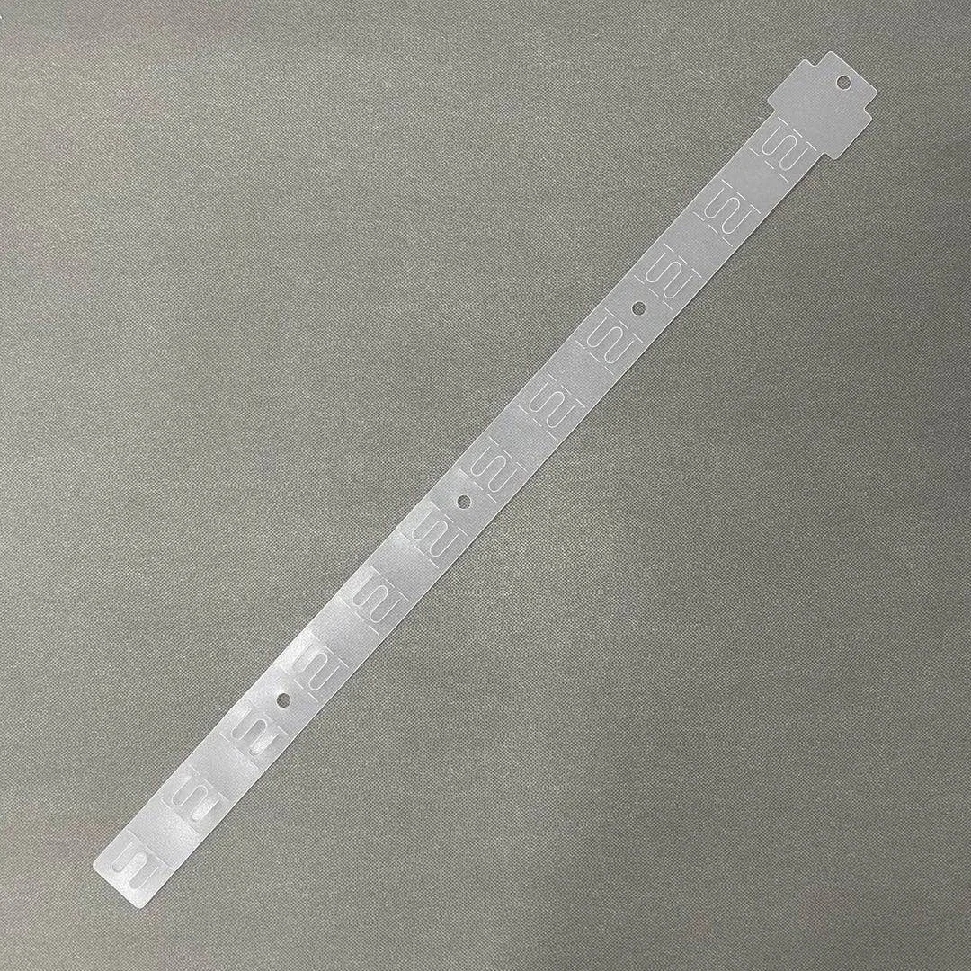 
High quality transparent supermarket display clip strip and Support LOGO printing plastic hanging clip strip 