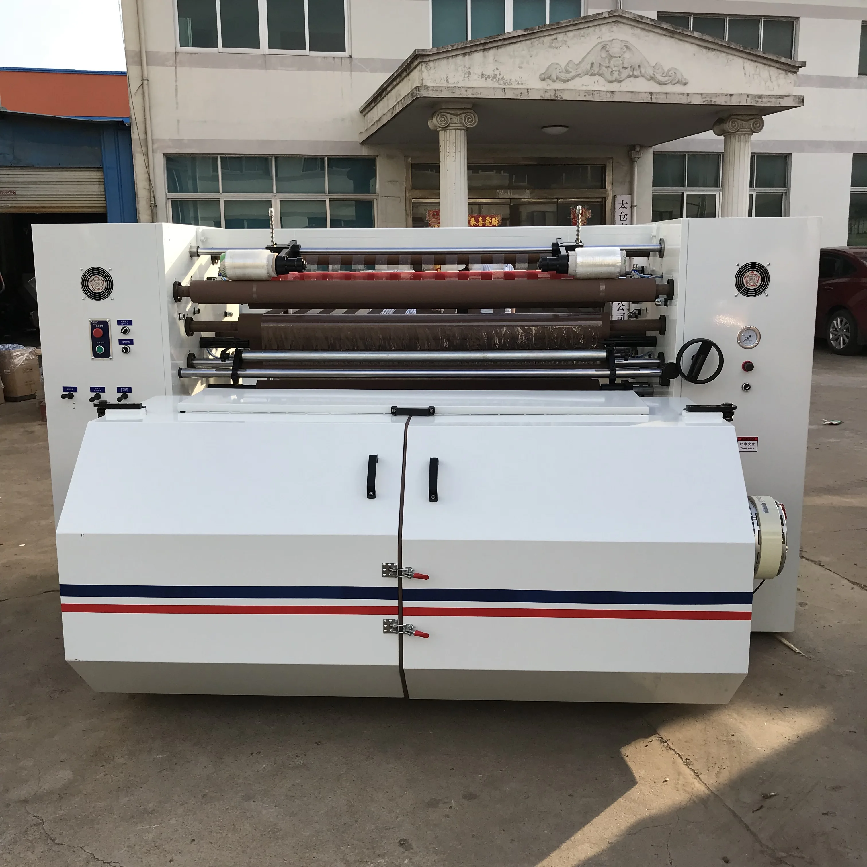 Vertical Low Price Adhesive Packing Tape Slitting Machine Slitter And Rewinding Machine