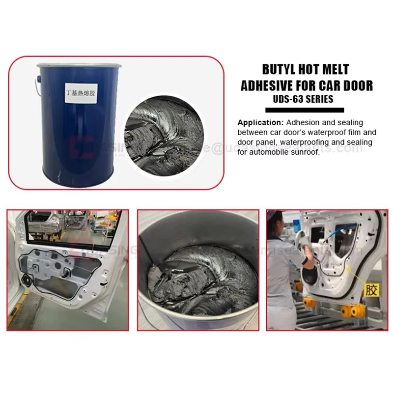 Плотный герметизирующий состав резинового клейкого ветрового стекла водонепроницаемый Термоплавкий Герметик бутил для автомобильного