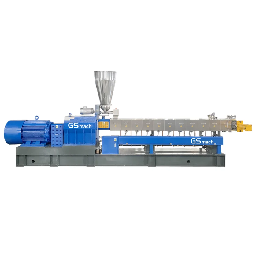 PET plastic recycling machine twin screw extruder line