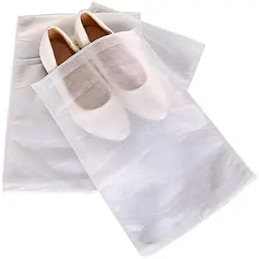 Wholesale Wardrobe Clothes Shoes Handbag Dust Cover Breathable Storage White Drawstring Non Woven Bag