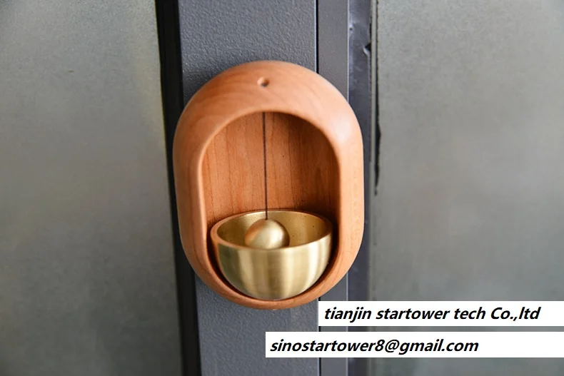 Door sucking wind chime bronze bell Japanese Happy House Reminder bell Home dopamine doorbell gift door hanging decoration