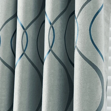 Fire retardant curtain fabric, jacquard blackout curtain fabric, polyester jacquard curtain fabric Quality Choice