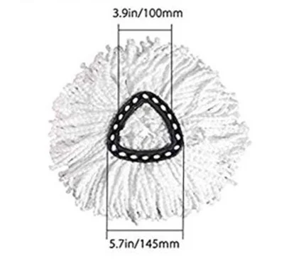 cheap sale 130g circle mop head pad refill white and red