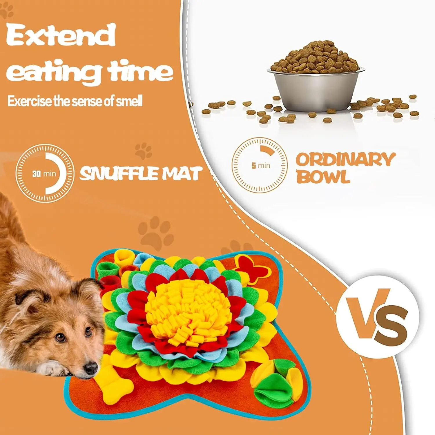 Pet Dog Snuffle Mat for Large Dogs Pet Feeding cat Sniffing Mat Nosework Training Interactive Puzzle Toys Snuffle Mat for Dogs