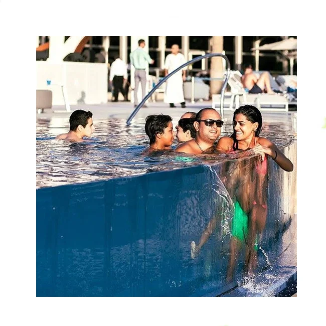 acrylic plexiglass of pool