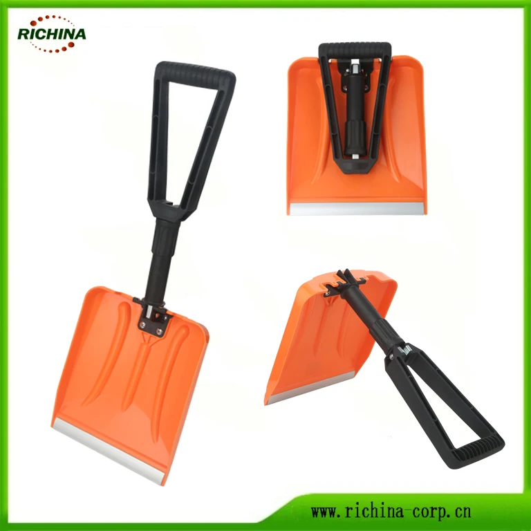 
Collapsible Folding Snow Shovel with Durable Aluminum Edge Blade 