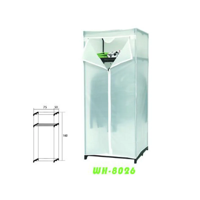 WUHUAN два полочки маленький портативный шкаф из белого полотна