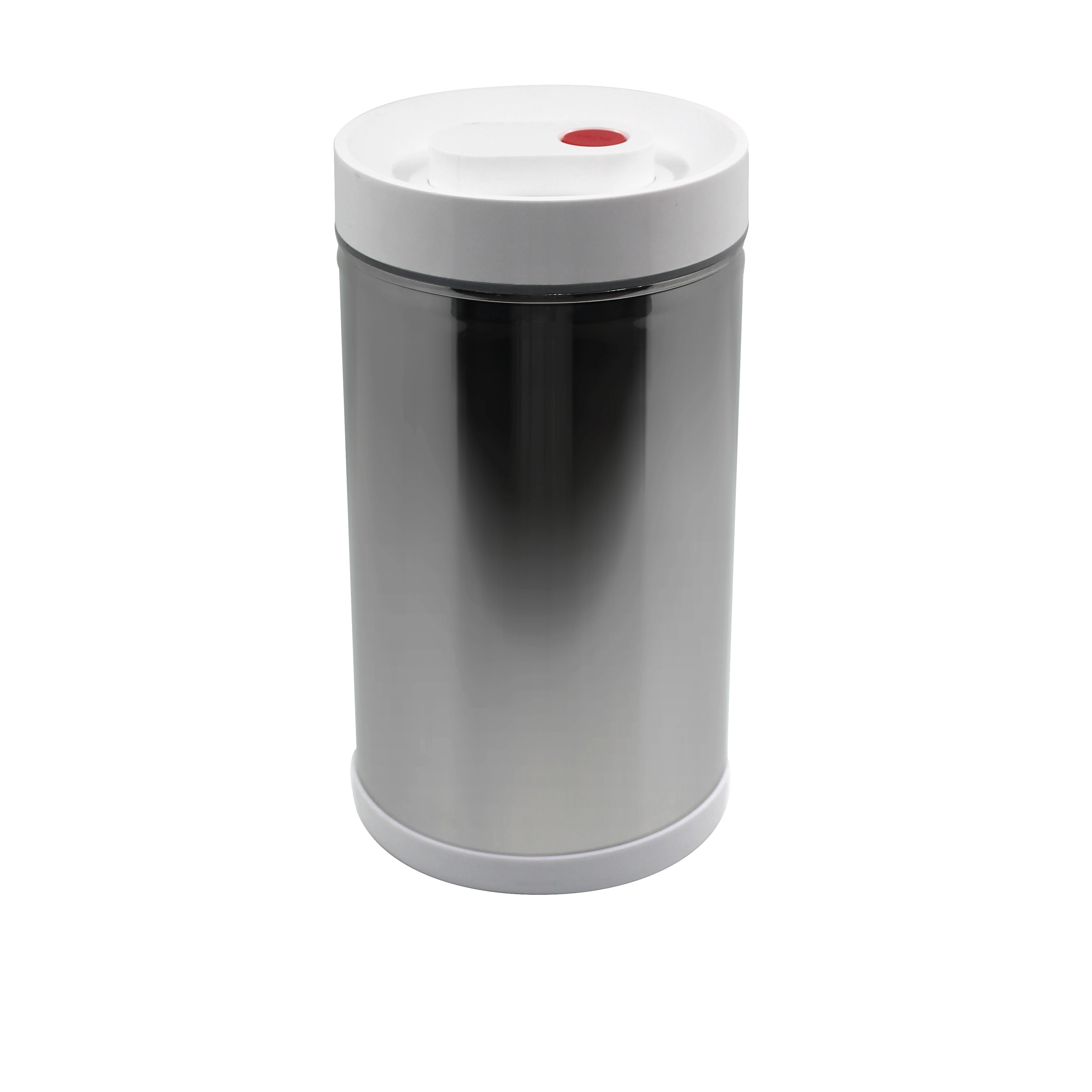 1200ML STAINLESS STEEL Glass Food Container One-button Sealed Tank Vacuum Fresh-keeping Jar Round Storage Boxes & Bins organizer