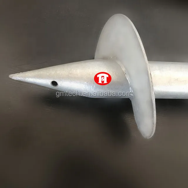 Ground Anchor Zinc Coating Ground Screw Flange Pole Ground Screw