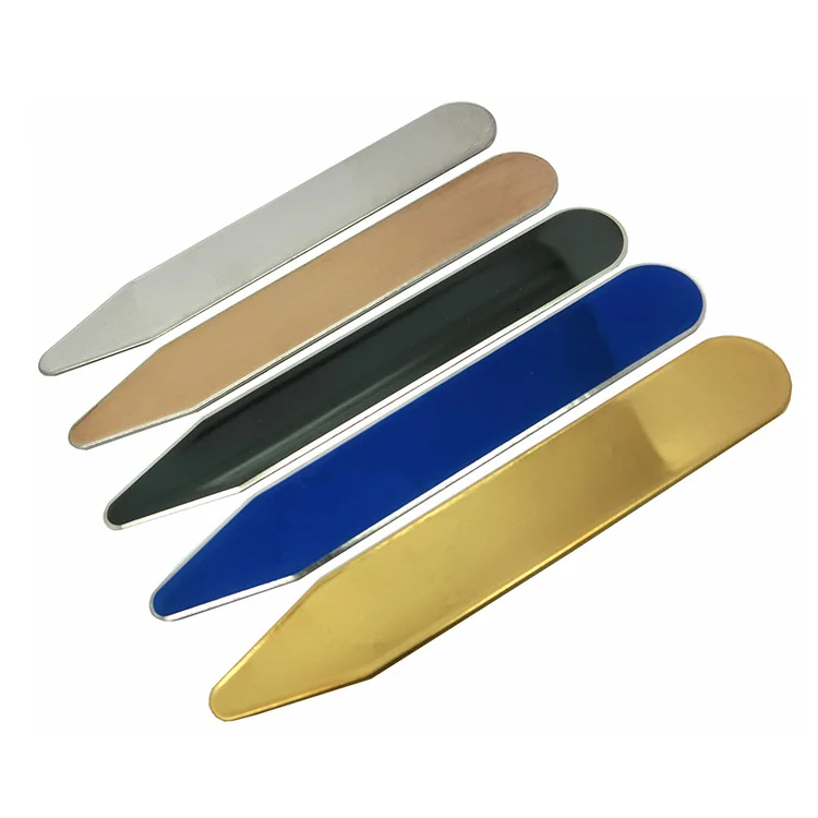 
Best selling clothing accessories metal collar support 5 colors can be arbitrarily selected 6 pcs boxed fashion collar stays 